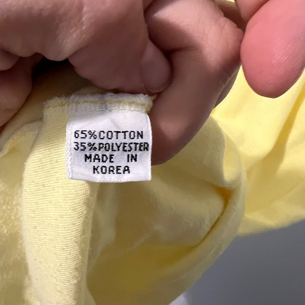Vintage Polo Ralph Lauren Yellow Polo Dress Short Sleeve Red Pony Logo Large - Picture 5 of 9
